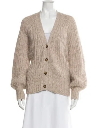 Pre-owned La Maille Sezane V-neck Sweater In Neutral