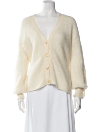 Pre-owned La Maille Sezane V-neck Sweater In Neutral