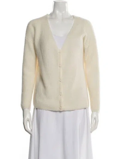 Pre-owned La Maille Sezane V-neck Sweater In Neutral