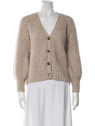 Pre-owned La Maille Sezane V-neck Sweater In Neutral