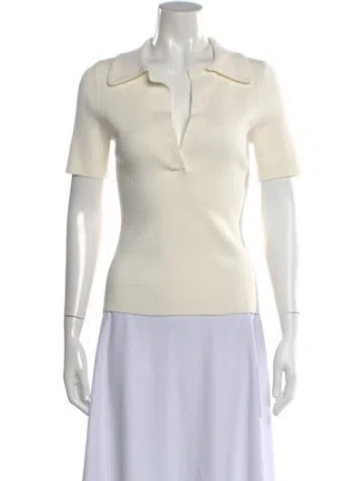 Pre-owned La Maille Sezane V-neck Sweater In Neutral
