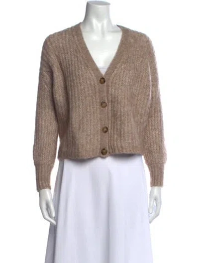 Pre-owned La Maille Sezane V-neck Sweater In Neutral