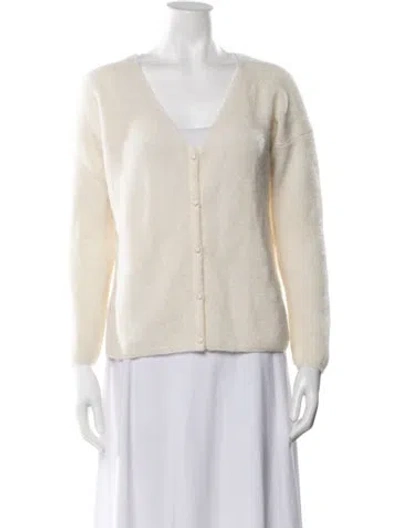 Pre-owned La Maille Sezane V-neck Sweater In Neutral
