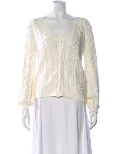 Pre-owned La Maille Sezane V-neck Sweater In Neutral