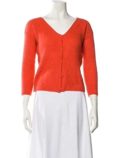 Pre-owned La Maille Sezane V-neck Sweater In Orange