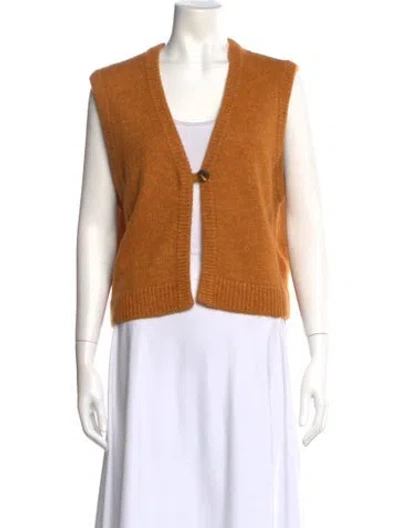 Pre-owned La Maille Sezane V-neck Sweater In Orange