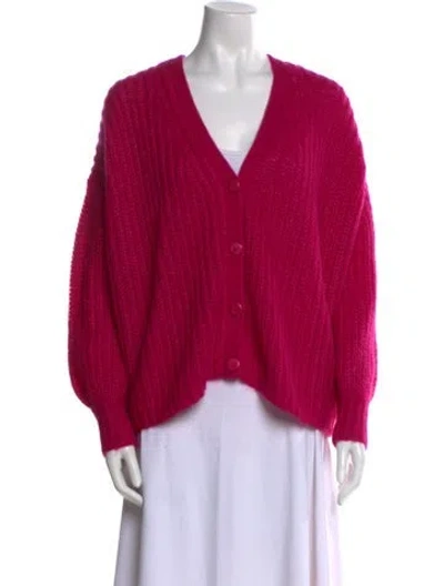 Pre-owned La Maille Sezane V-neck Sweater In Pink