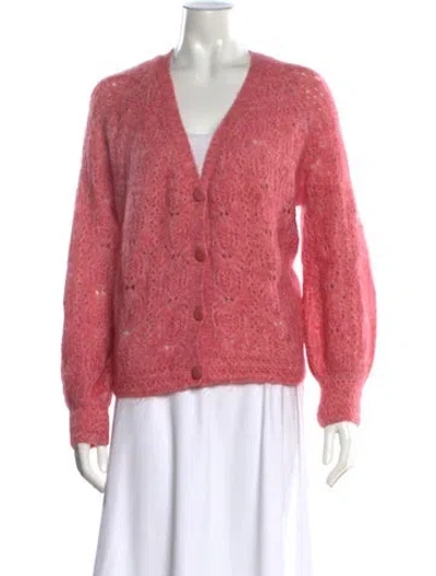 Pre-owned La Maille Sezane V-neck Sweater In Pink