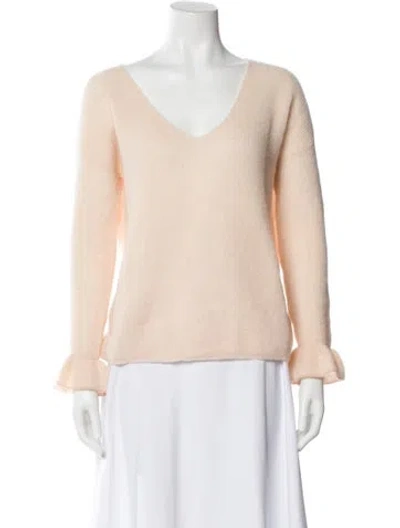 Pre-owned La Maille Sezane V-neck Sweater In Pink