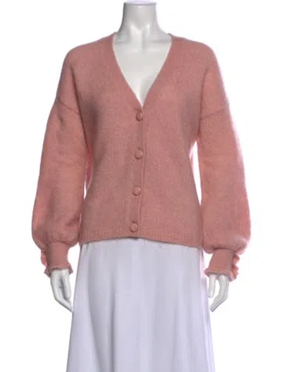 Pre-owned La Maille Sezane V-neck Sweater In Pink