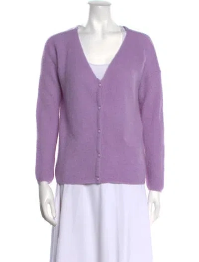 Pre-owned La Maille Sezane V-neck Sweater In Purple