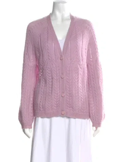 Pre-owned La Maille Sezane V-neck Sweater In Purple