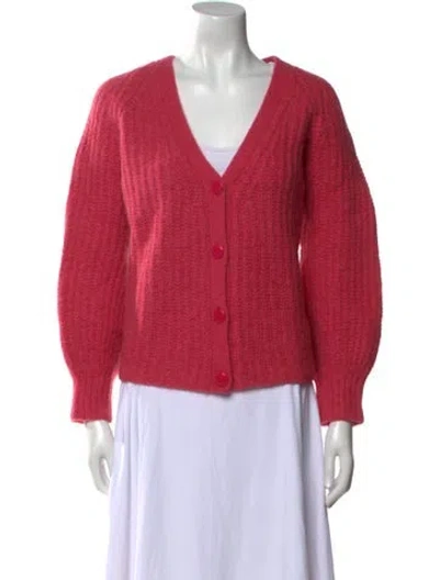 Pre-owned La Maille Sezane V-neck Sweater In Red