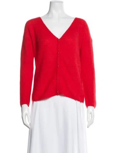 Pre-owned La Maille Sezane V-neck Sweater In Red