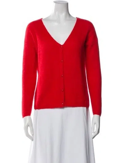 Pre-owned La Maille Sezane V-neck Sweater In Red