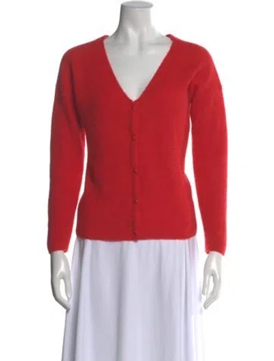 Pre-owned La Maille Sezane V-neck Sweater In Red