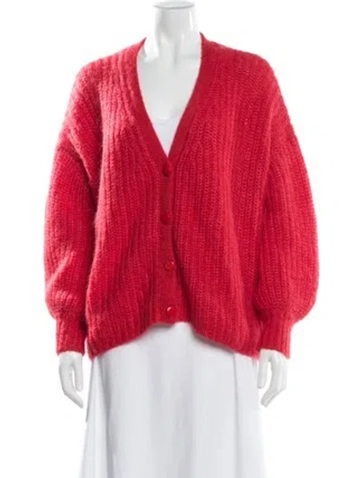 Pre-owned La Maille Sezane V-neck Sweater In Red