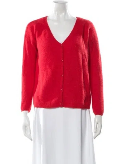 Pre-owned La Maille Sezane V-neck Sweater In Red