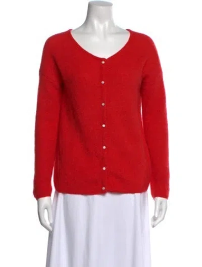 Pre-owned La Maille Sezane V-neck Sweater In Red