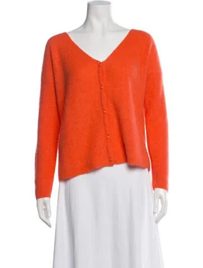 Pre-owned La Maille Sezane V-neck Sweater W/ Tags In Orange