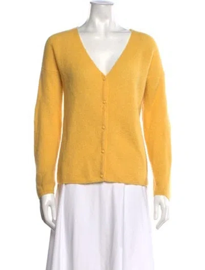 Pre-owned La Maille Sezane V-neck Sweater In Yellow