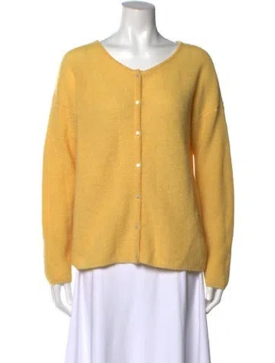 Pre-owned La Maille Sezane V-neck Sweater In Yellow