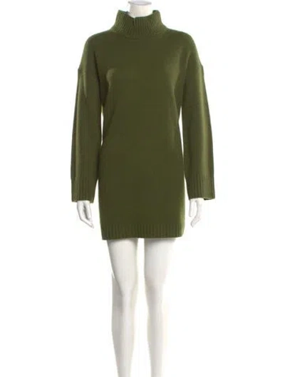 Pre-owned La Maille Sezane Wool Mini Dress In Green