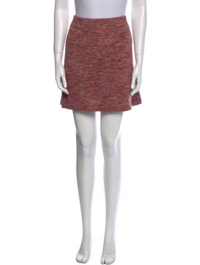 Pre-owned La Maille Sezane Wool Mini Skirt W/ Tags In Brown