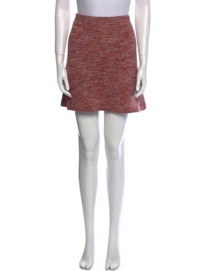 Pre-owned La Maille Sezane Wool Mini Skirt W/ Tags In Brown