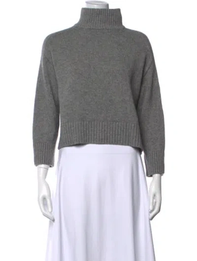 Pre-owned La Maille Sezane Wool Turtleneck Sweater In Gray