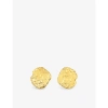 LA MAISON COUTURE DEBORAH BLYTH THETIS 18CT YELLOW-GOLD PLATED STERLING-SILVER HOOP EARRINGS