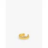 La Maison Couture Amadeus Cesar 18ct Yellow Gold-plated Vermeil Recycled Sterling-silver Ring In Gold