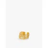 La Maison Couture Womens Gold Amadeus Genesis 18ct Yellow Gold-plated Vermeil Recycled Sterling-silv In Gold