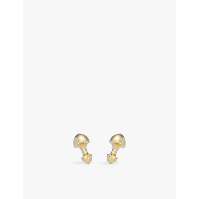 La Maison Couture Biiju Bullet 18ct Yellow Gold-plated Sterling Silver Cufflinks