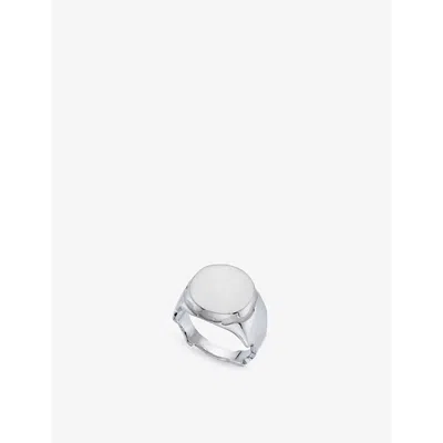La Maison Couture Womens Silver Biiju Sunlight 925 Sterling-silver Signet Ring