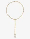 La Maison Couture Amadeus Alba 14ct Yellow Gold-plated Brass And Pearl Necklace In Gold
