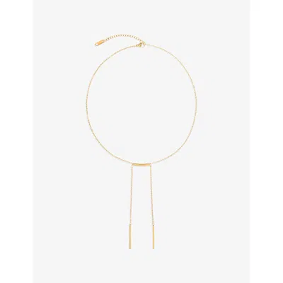 La Maison Couture Womens Amadeus Gia Large Link 18ct Yellow-gold Plated Brass Necklac In Red