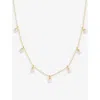 La Maison Couture Womens Gold Amadeus Laura 14ct Recycled Yellow-gold Vermeil And Pearl Necklace In Gold