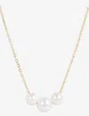 La Maison Couture Amadeus Laura 14ct Recycled Yellow-gold Vermeil And Pearl Necklace In Gold