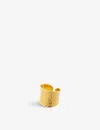 La Maison Couture Amadeus Nudo 14ct Yellow Gold-vermeil Recycled Sterling-silver Adjustable Ring In Gold