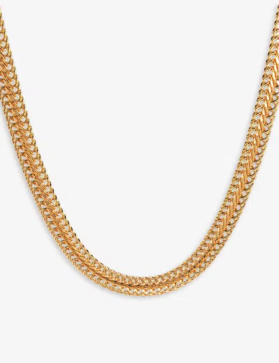 La Maison Couture Amadeus Snake 14ct Yellow Gold-plated Recycled Brass Necklace