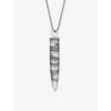 La Maison Couture Womens  Biiju By Night Camouflage Sterling-silver Pendant Necklac In Camo