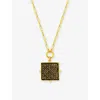 La Maison Couture Womens Black Ece London The Imperial Guardian Talisman Vi 22ct Yellow Gold Vermeil, Onyx And Zircon In Black