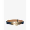 La Maison Couture Womens Blue Sonia Petroff Shela 24ct Gold-plated Brass, Swarovski Crystals, Cabochon Enamel Lapis An In Blue