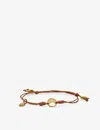 La Maison Couture Womens Brown X Niin Gaia Wax Cord And Yellow Gold-plated Silver Bracelet In Brown