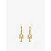 La Maison Couture Womens  Ece London The Ankh 22ct Yellow Gold Vermeil Earrings In Gold