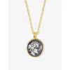 La Maison Couture Womens Ece London The Chariots Coin 22ct Yellow Gold Vermeil&nbsp;necklac In Gold