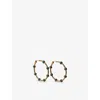 La Maison Couture Womens Emerald Sonia Petroff Reef 24ct Yellow Gold-plated Brass And Swarovski Crys In Emerald