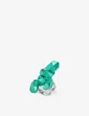 La Maison Couture Womens Green The Rock Hound Hotrocks Cluster Recycled Sterling-silver Ring In Green
