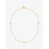 La Maison Couture Womens Assya London Selene 18ct Yellow Gold Vermeil And Cubic Zirconia Necklac In Gold
